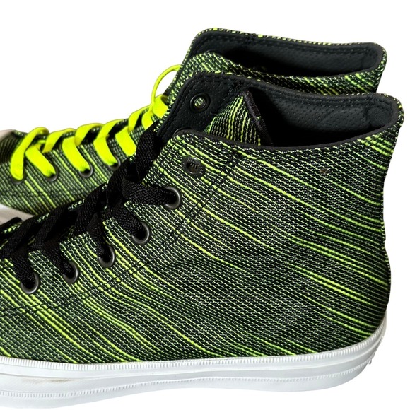 Converse Chuck Taylor II Black Volt‎ High Top Sneakers Sz 10 - Picture 4 of 9